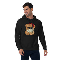 Custom unisex Money Lover Teddy Bear hoodie with printed design and personalized options.