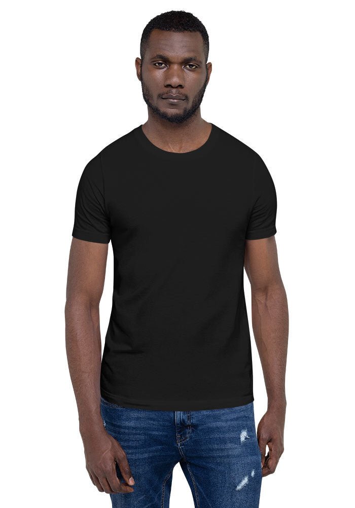 Black 3001 Unisex Short Sleeve Jersey T-Shirt Bella+Canvas