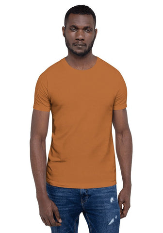 Burnt Orange 3001 Unisex Short Sleeve Jersey T-Shirt Bella+Canvas