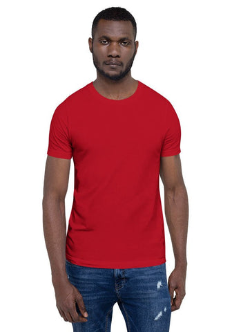 Red 3001 Unisex Short Sleeve Jersey T-Shirt Bella+Canvas