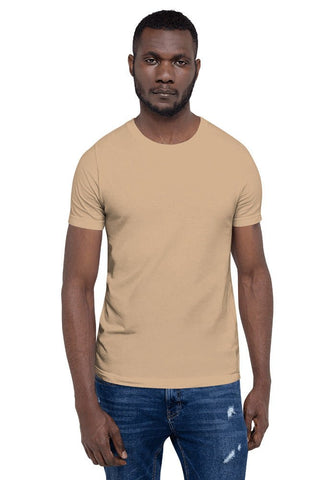 Tan 3001 Unisex Short Sleeve Jersey T-Shirt Bella+Canvas