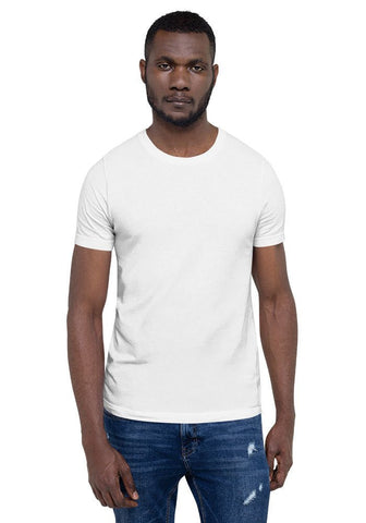 White 3001 Unisex Short Sleeve Jersey T-Shirt Bella+Canvas