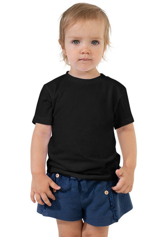 Black 3001T Toddler Short Sleeve Tee Bella+Canvas