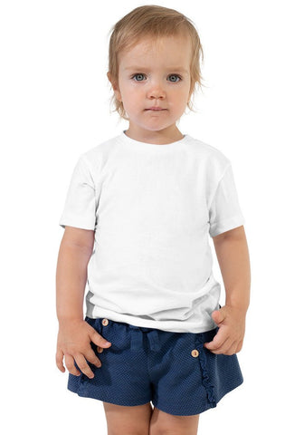 White 3001T Toddler Short Sleeve Tee Bella+Canvas