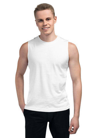 White 3483 Unisex Muscle Tank Bella+Canvas