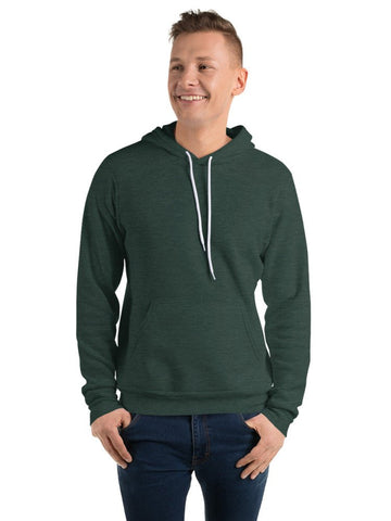 Heather Forest 3719 Unisex Fleece Pullover Hoodie Bella+Canvas