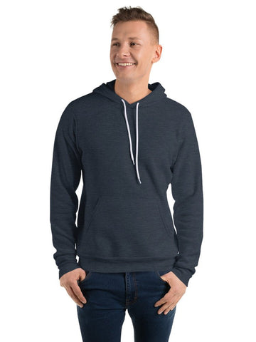 Heather Navy 3719 Unisex Fleece Pullover Hoodie Bella+Canvas