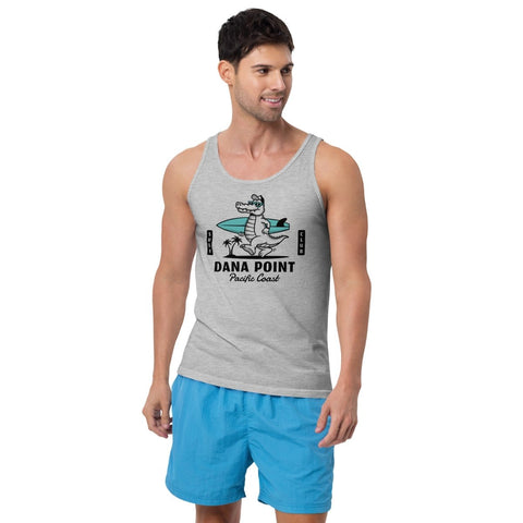 Athletic Heather Dana Point Surfer Unisex Jersey Tank Bella+Canvas