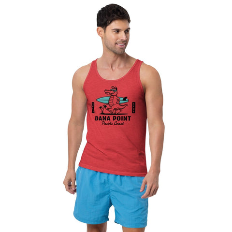 Red Triblend Dana Point Surfer Unisex Jersey Tank Bella+Canvas