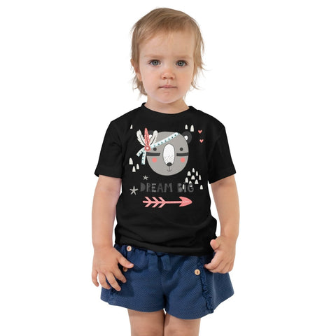 Black Indian Bear Toddler Short Sleeve Tee Bella+Canvas