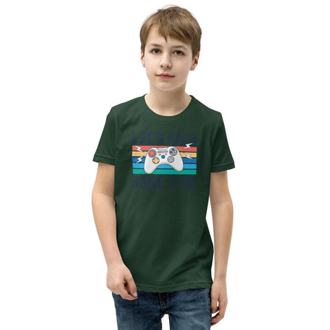 Forest Joysticks Gamepad Youth Short Sleeve Tee Bella+Canvas