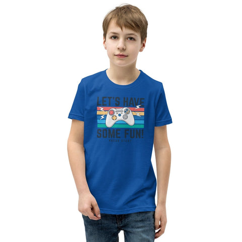 True Royal Joysticks Gamepad Youth Short Sleeve Tee Bella+Canvas