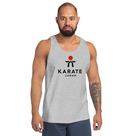 Athletic Heather Karate Japan Unisex Jersey Tank Bella+Canvas