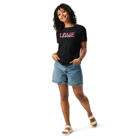 Black Love Women's Relaxed Jersey Tee Bella+Canvas