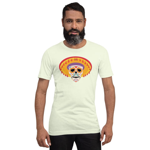 Citron Mexican Sombrero Skull Unisex Short Sleeve Jersey T-Shirt Bella+Canvas