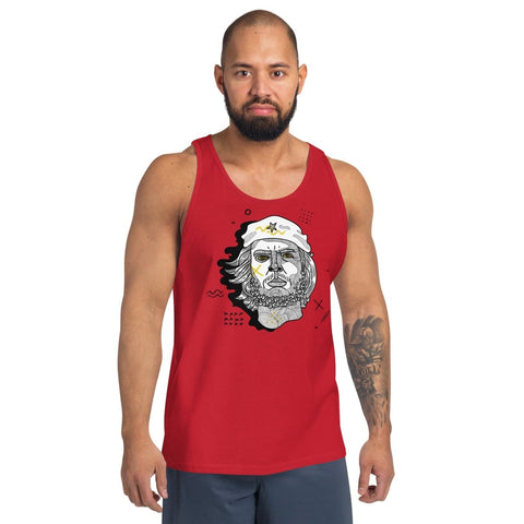 Red Modern Che Guevara Unisex Jersey Tank Bella+Canvas