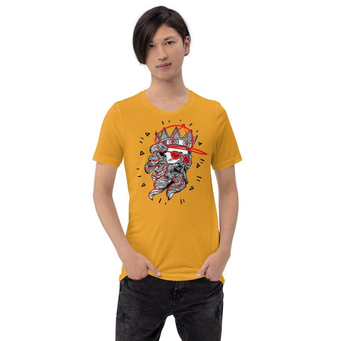 Mustard Modern Poseidon Unisex Short Sleeve Jersey T-Shirt Bella+Canvas