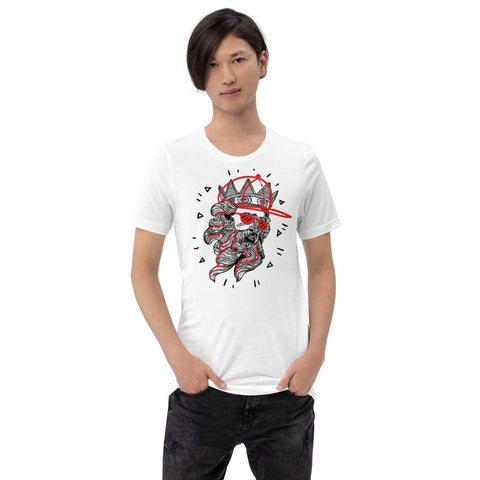 White Modern Poseidon Unisex Short Sleeve Jersey T-Shirt Bella+Canvas