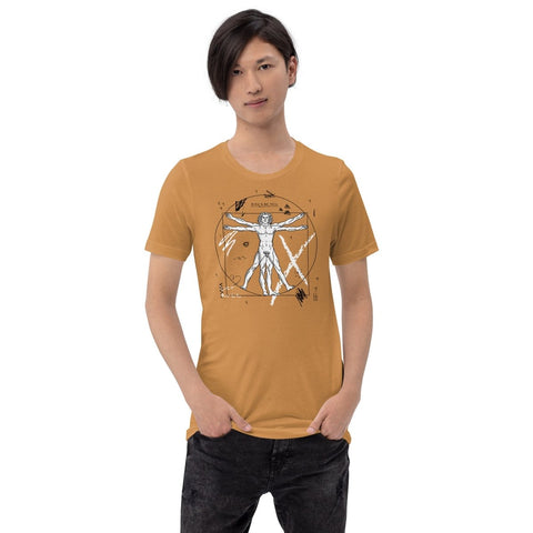 Toast Modern Vitruvian Man Unisex Short Sleeve Jersey T-Shirt Bella+Canvas