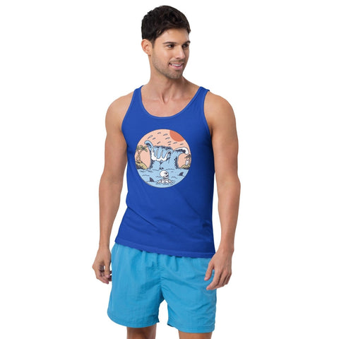 True Royal Shaka Wave Unisex Jersey Tank Bella+Canvas