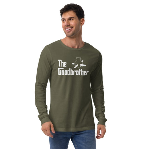 Military Green The Good Brother Unisex Long Sleeve Shirt Bella+Canvas