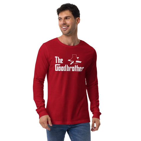 Red The Good Brother Unisex Long Sleeve Shirt Bella+Canvas