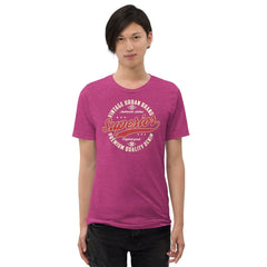 Berry Triblend Vintage Superior Denim Unisex Triblend Short Sleeve T-Shirt Bella+Canvas