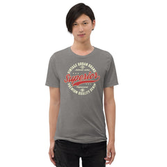 Grey Triblend Vintage Superior Denim Unisex Triblend Short Sleeve T-Shirt Bella+Canvas