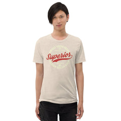 Oatmeal Triblend Vintage Superior Denim Unisex Triblend Short Sleeve T-Shirt Bella+Canvas