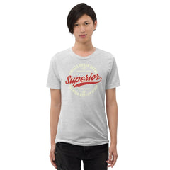 White Fleck Triblend Vintage Superior Denim Unisex Triblend Short Sleeve T-Shirt Bella+Canvas