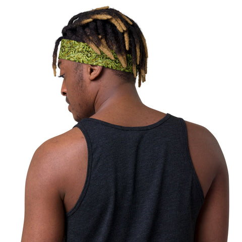 Green Bud Bud Camo Headband Budcamo