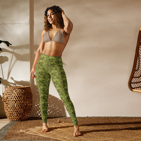 XS Bud Camo Yoga Leggings Budcamo