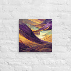 Abstract Colorful Organic 3D Shapes Canvas (16x16 ) by Canvas Devil. Available at Canvas Devil.