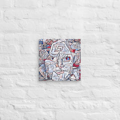 Abstract Thinking Man Canvas (12x12 ) by Canvas Devil. Available at Canvas Devil.