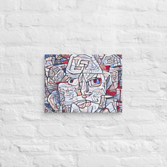 Abstract Thinking Man Canvas (12x16 ) by Canvas Devil. Available at Canvas Devil.