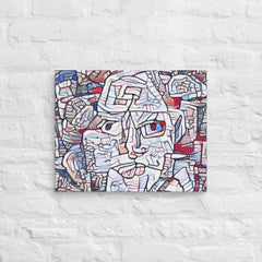 Abstract Thinking Man Canvas (16x20 ) by Canvas Devil. Available at Canvas Devil.