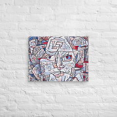 Abstract Thinking Man Canvas (18x24 ) by Canvas Devil. Available at Canvas Devil.