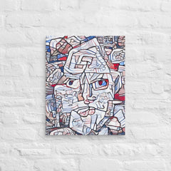 Abstract Thinking Man Canvas (20x16 ) by Canvas Devil. Available at Canvas Devil.