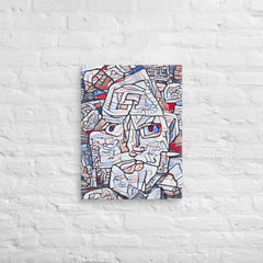 Abstract Thinking Man Canvas (24x18 ) by Canvas Devil. Available at Canvas Devil.