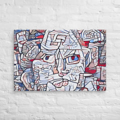 Abstract Thinking Man Canvas (24x36 ) by Canvas Devil. Available at Canvas Devil.