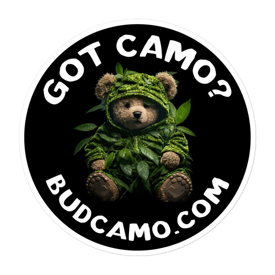 White Budcamo Got Camo Kiss - Cut Stickers Canvas Devil