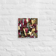 Echoes Of A Man Face In Cubism Canvas (12x12 ) by Canvas Devil. Available at Canvas Devil.