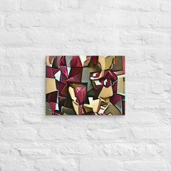 Echoes Of A Man Face In Cubism Canvas (12x16 ) by Canvas Devil. Available at Canvas Devil.