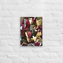 Echoes Of A Man Face In Cubism Canvas (16x12 ) by Canvas Devil. Available at Canvas Devil.