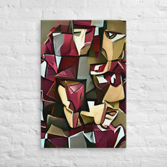 Echoes Of A Man Face In Cubism Canvas (36x24 ) by Canvas Devil. Available at Canvas Devil.