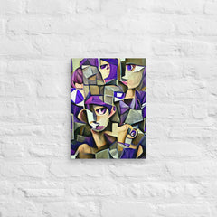 Echoes Of A Woman Face In Cubism Canvas (16x12 ) by Canvas Devil. Available at Canvas Devil.