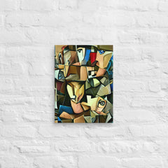 Echoes Of Eyes In Cubism Canvas (16x12 ) by Canvas Devil. Available at Canvas Devil.