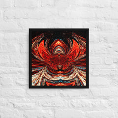 Macabre Head of Madness Framed Canvas (Black 16x16) by Canvas Devil. Available at Canvas Devil.