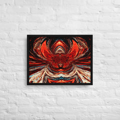 Macabre Head of Madness Framed Canvas (Black 18x24) by Canvas Devil. Available at Canvas Devil.