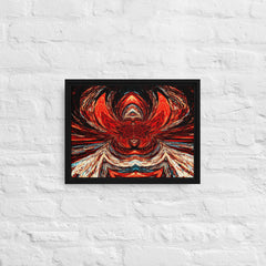 Macabre Head of Madness Framed Canvas (Black 12x16) by Canvas Devil. Available at Canvas Devil.